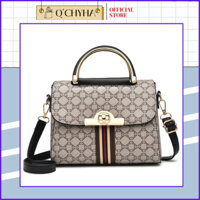 Túi xách nữ đeo chéo Q'CHYHA da PU cao cấp, túi xách cho mẹ trung niên đi tiệc Q'6