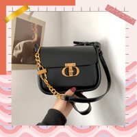 Túi Xách Nữ Đeo Chéo Quảng Châu Cao Cấp Da Mềm Khoá Chữ T Size 22 - Mã 210