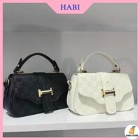 Túi Xách Nữ Đeo Chéo, Túi đeo vai Kẻ Ô Cài Khoa Nhiều Ngăn Để Đồ Tiện lợi Đứng Form loại 1 M242