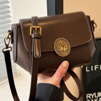 Túi xách nữ đeo chéo. Túi xách nữ khóa đồng hình thiên nga đeo chéo thích hợp đi chơi, đi tiệc, đi làm đều đẹp