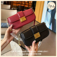 Túi xách nữ đeo vai dáng ngang hapas xích màu vàng bag170