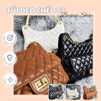 Túi xách nữ đeo vai đeo chéo trần trám da mềm quai mix hoa hồng đi làm đi học đi chơi sang chảnh - SU22