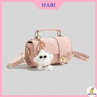 Túi xách nữ đeo vai, túi đeo chéo da dầy vân sang trọng Quảng châu cao cấp kèm gấu  M417