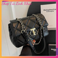 Túi xách nữ đẹp túi đeo chéo nữ đi chơi đi học hoạ tiết khoá xoay