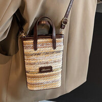 Túi xách nữ dệt một vai Túi Messenger phổ biến năm nay 20244.2 Túi xách nữ Handmade