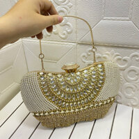 túi xách nữ đi tiệc ,túi xách đính đá sang trọng (tx656)