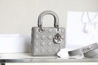 Túi Xách Nữ Dior My Lady Rep 1:1 Cao Cấp Màu Xám 20×16.5cm