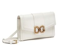 Túi Xách Nữ Dolce and Gabbana Handbag White Leather DG Logo Amore
