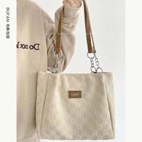Túi xách nữ dung tích lớn 2025 thiết kế mới, túi tote đi học cho sinh viên, cảm giác cao cấp, túi đeo chéo một vai