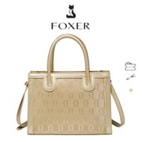Túi xách nữ dung tích lớn Foxer Túi đeo vai in hình thời trang Túi đeo chéo vàng