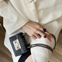Túi xách nữ 💼FREE SHIP💼 Túi đeo chéo Hàn Quốc 3 ngăn , Xích Đồng Chống