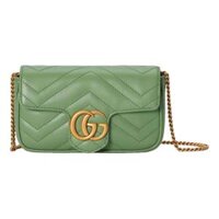 Túi Xách Nữ Gucci GG Marmont Super Mini Bag Sage Green