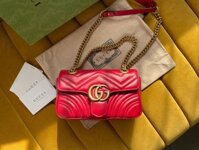 Túi Xách Nữ Gucci Marmont Replica 11 Cao Cấp Màu Đỏ 22cm