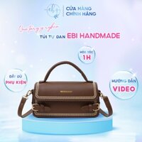 Túi Xách Nữ Handmade Tự Đan Thủ Công DIY Da Pu Cao Cấp Phong Cách Thời Trang Hàn Quốc Làm Quà Tặng Ý Nghĩa - EB129