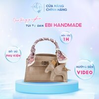 Túi Xách Nữ Handmade,Túi Tự Đan Da Họa Tiết Vân Cá Sấu Sang Chảnh Phong Cách Thời Trang Hàn Quốc Công Sở Lịch Sự - EB160