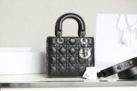 Túi Xách Nữ Hàng Hiệu Dior My Lady Rep 1:1 Cao Cấp Màu Đen 20×16.5cm