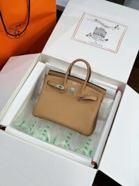 Túi Xách Nữ Hermes Birkin Like Auth Da Togo Màu Nâu 25cm