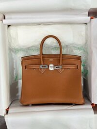 Túi Xách Nữ Hermes Birkin Màu Nâu Da Nứt Like Auth 25cm