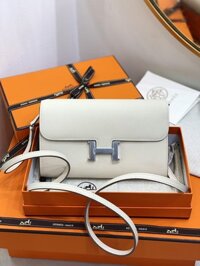 Túi Xách Nữ Hermes Woc Like Auth Màu Trắng 20cm