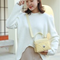 Túi Xách Nữ Hình Thoi Nhỏ Canvas Bền Đẹp Kích Thước Nhỏ Dễ Mang Theo Quần Áo Đa Năng Túi ̣Đeo Chéo Một Bên Nhiều Màu