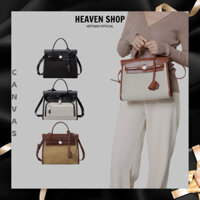 Túi Xách Nữ HM Size 25 & 31 Canvas Da C3163- HEAVEN SHOP