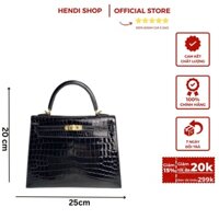 Túi xách nữ HM size 25 loại 1 cao cấp chất liệu sần da rắn