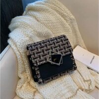 Túi xách nữ hoạ tiết kẻ caro cách điệu cao cấp Quảng Châu L21