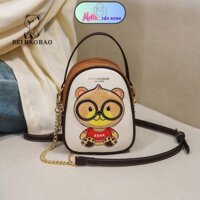 Túi Xách Nữ In Hình Gấu Bebaobao Cute, Dễ Thương Mẫu Mới Có 3 Ngăn Cầm Tay Đeo Chéo Giá Rẻ PT0653008