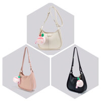 Túi Xách Nữ Kèm Móc Khoá Trái Đào 🌼 [ PRE ORDER ]