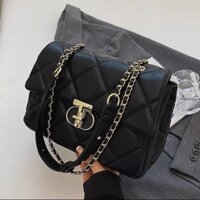 Túi Xách Nữ Khoá T 3 Ngăn Size To Da Mềm Đeo Chéo Đeo Vai