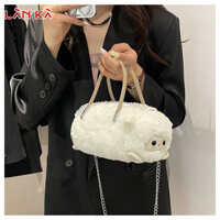 Túi xách nữ LAN KA Mèo sang trọng giả dễ thương có túi đeo chéo dây xích