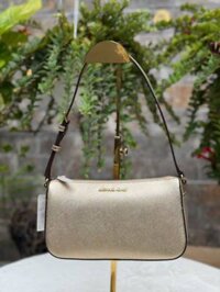 Túi Xách Nữ Michael Kors Jet Set Pale Gold Medium Pouchette Bag Purse