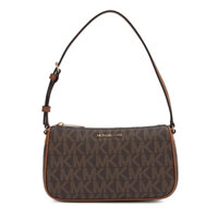 Túi Xách Nữ Michael Kors Jet Set Brown Medium Pouchette Bag Purse