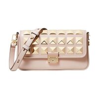 Túi Xách Nữ Michael Kors MK Bradshaw Small Studded Leather Shoulder Bag 30F1G2BL0L Màu Hồng