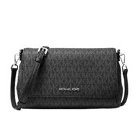 Túi Xách Nữ Michael Kors MK Medium Logo Convertible Crossbody Bag Màu Đen