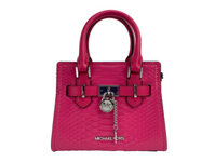 Túi Xách Nữ Michael Kors Hamilton XS Satchel Shoulder Handbag Crossbody Bag Pink Snake