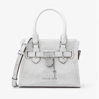 Túi Xách Nữ Michael Kors Hamilton Extra Small Washed Denim Crystal Embellished Handbag