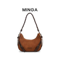 Túi Xách Nữ MINGA Đeo Vai Dáng Thuyền Phối Quai Tết Nổi Bật Phong Cách Cá Tính Đi Làm Đi Học Đi Chơi 0688 C-35 -M