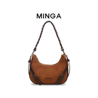 Túi Xách Nữ MINGA Phối Quai Tết Nổi Bật Đeo Vai Dáng Thuyền Phong Cách Cá Tính Đi Làm Đi Học Đi Chơi 0688 CM-35