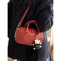 Túi Xách Nữ MinMin Chann Studio Túi Trống Size 23cm Tặng Charm Gấu Da Pu Mềm Mịn Kèm Dây Đeo Chéo