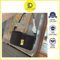 Túi Xách Nữ Pedro Kẹp Nách Hot Hit Màu Nâu Sang Chảnh Quai Màu Đen Size 20Cm