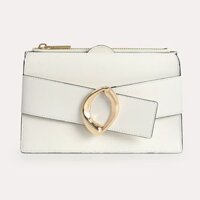 Túi Xách Nữ Pedro Textured Leather Shoulder Bag PW2-75940005 Màu Trắng