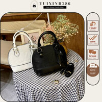 Túi Xách Nữ QC Dáng Hến Mới Sz 20 Chất Da Sần Mềm Đẹp Túi Khoác Tay Đeo Vai Đeo Chéo - Ảnh Chụp Thật