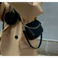 Túi Xách Nữ Set 2 Món Đeo Chéo Cao Cấp Kèm Ví Mini Thời Trang