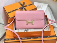 Túi Xách Nữ Siêu Cấp Hermes Woc Màu Hồng Phấn 20cm