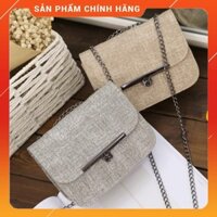 Túi xách nữ thời trang 3902 chất da pu dây xích dáng hộp