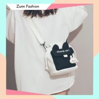 Túi xách nữ tote vải canvas cao cấp đeo chéo dễ thương TD17