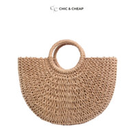 Túi xách nữ, túi cói quai xách CHIC & CHEAP - DOYO-M1 thiết kế phụ kiện chụp ảnh, đi biển, du lịch, giỏ cắm hoa
