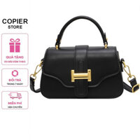 Túi xách nữ, túi đeo chéo khóa chữ H da trơn K331