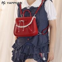 Túi xách nữ Túi đeo vai viền ren phong cách Lolita dễ thương
